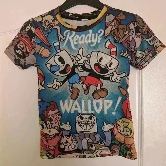 Kids cuphead t  shirt size 6/7 kids - Picture 1 of 7